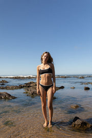 Swamis Top - Celeste/Black